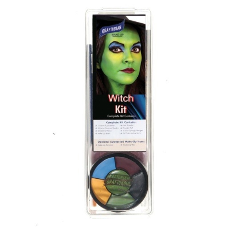 Graftobian Deluxe Costume Witch Makeup Kit Standard