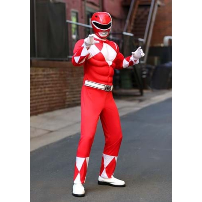 Power Rangers Red Ranger Men's Muscle Costume X-Large
