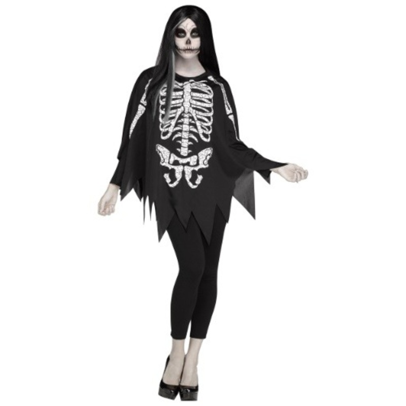 White Bones Women's Poncho Costume Standard