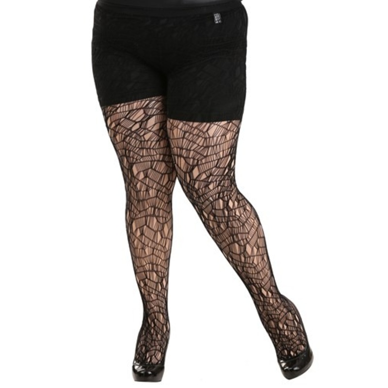 Womens Plus Size Ripped Tights 1X/2X