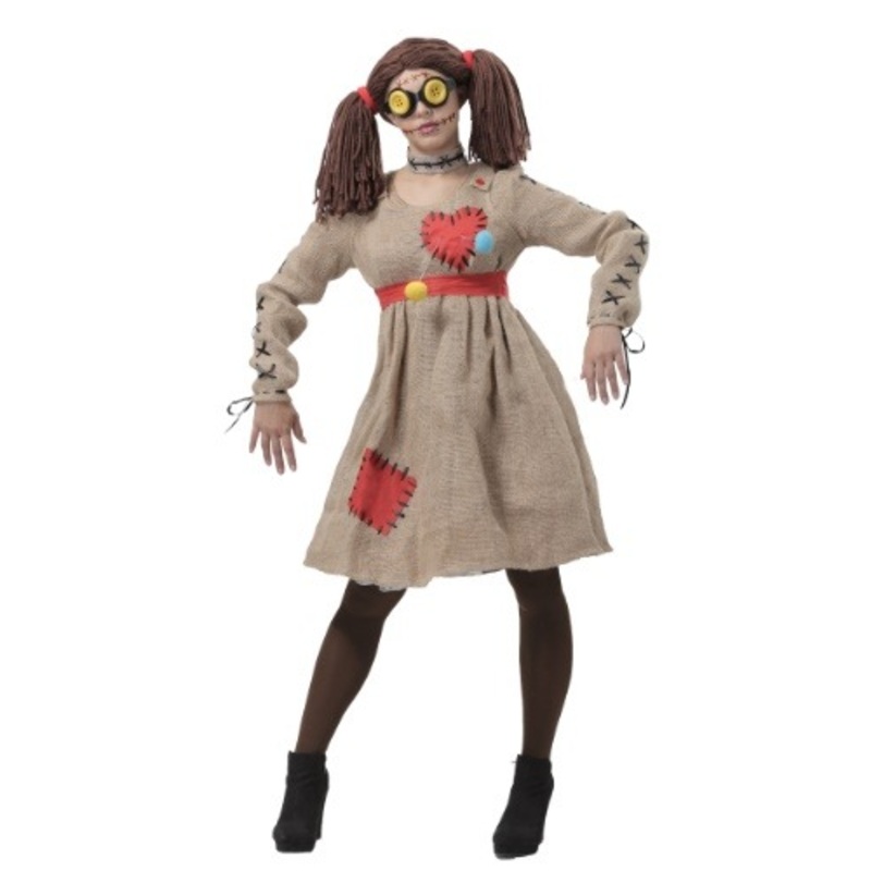 Burlap Voodoo Doll Women's Costume Small