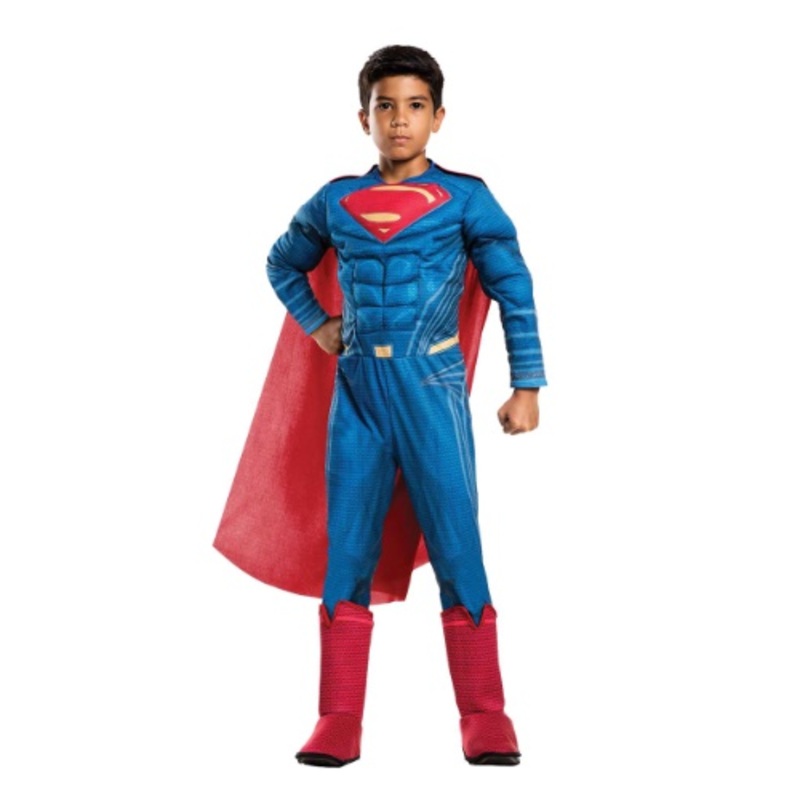 Justice League Deluxe Superman Boys Costume Small