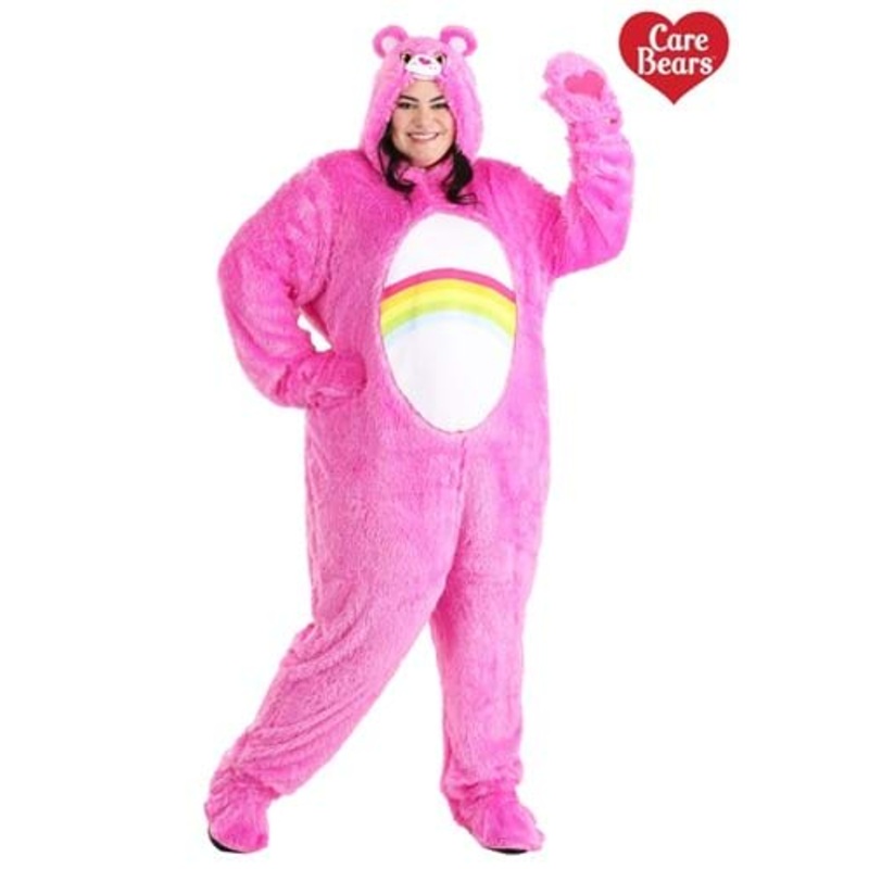 Plus Size Classic Cheer Bear Care Bears Costume for Adults 2X