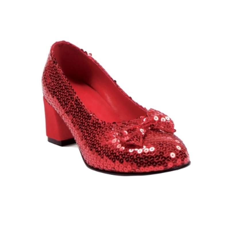 Red Sequined Women's Shoes Size 5