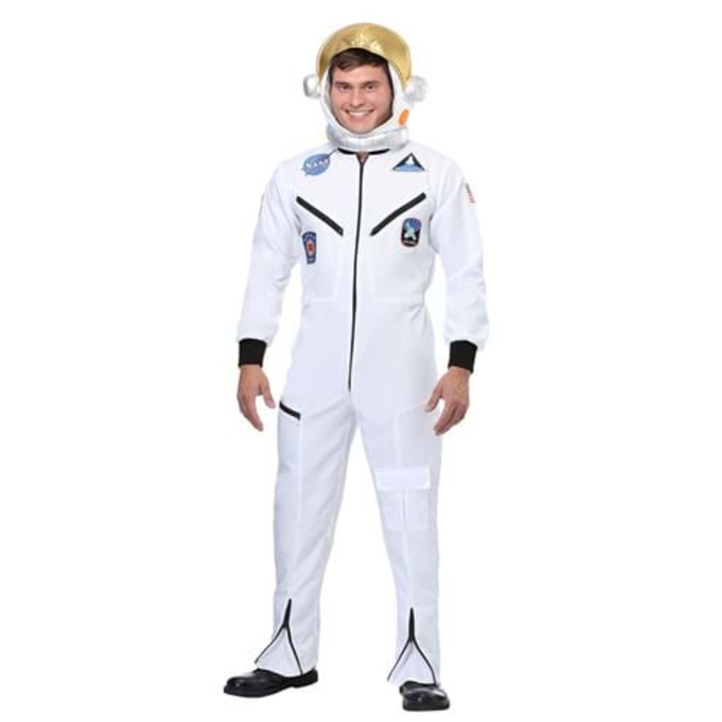 White Astronaut Jumpsuit Adult Costume X-Small