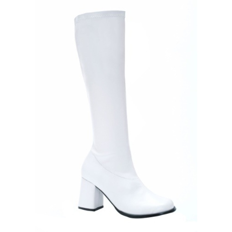 Women's White Gogo Costume Boots Size 4