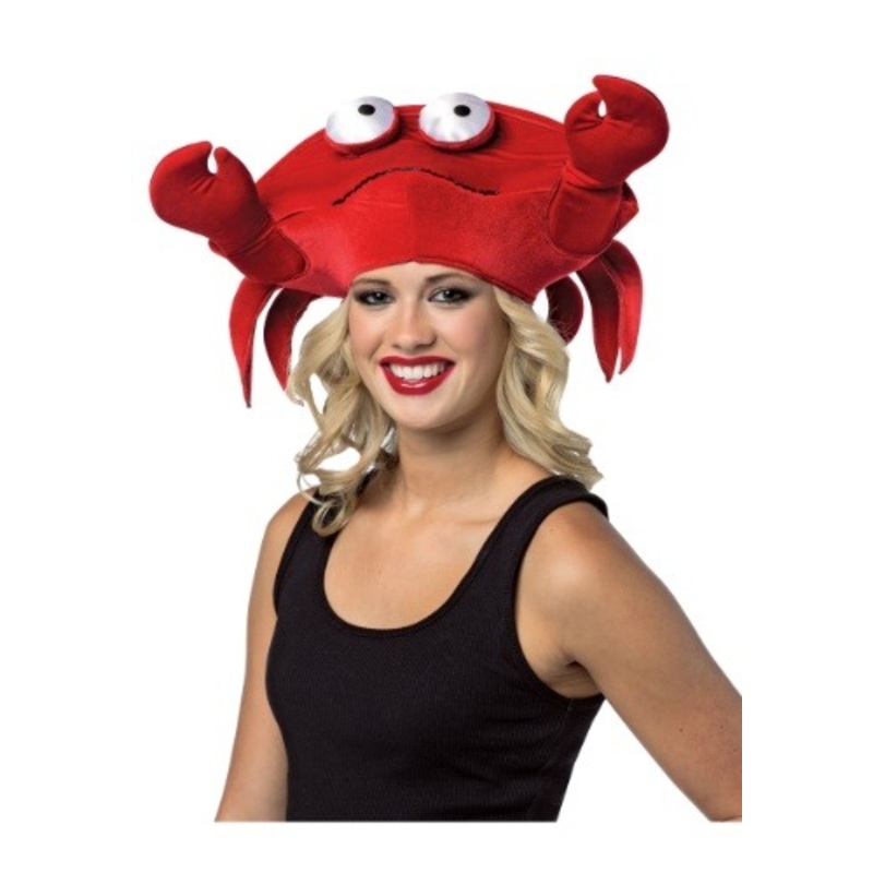 Adult Plush Crab Hat Standard