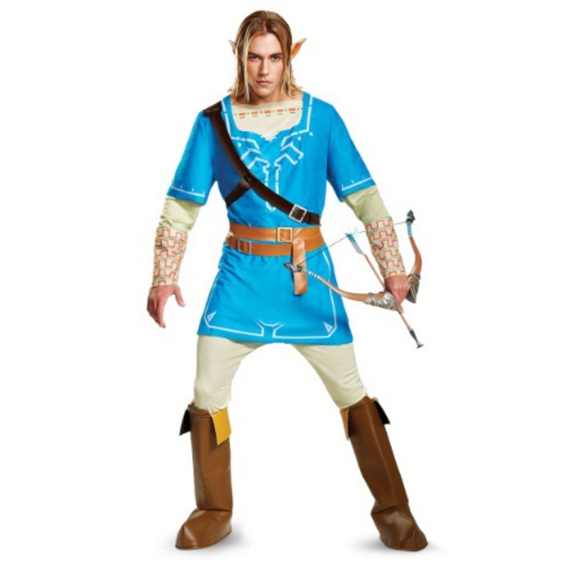 Legend of Zelda Deluxe Link Breath of the Wild Men's Costume Medium