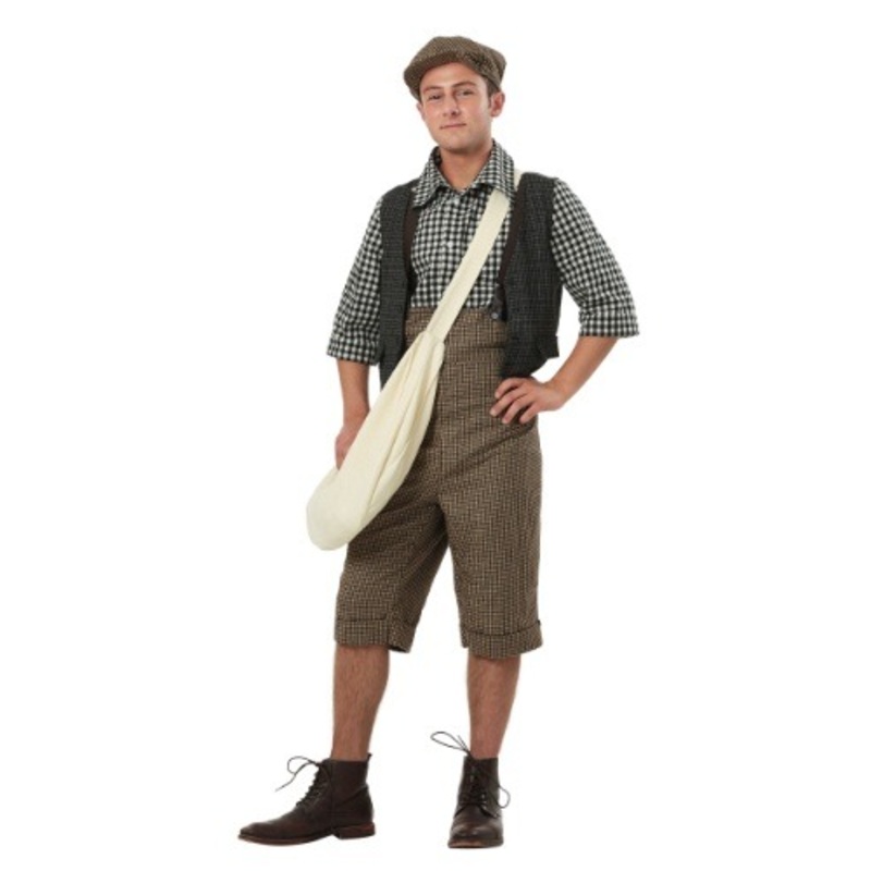 Plus Size 20s Newsie Costume 2X