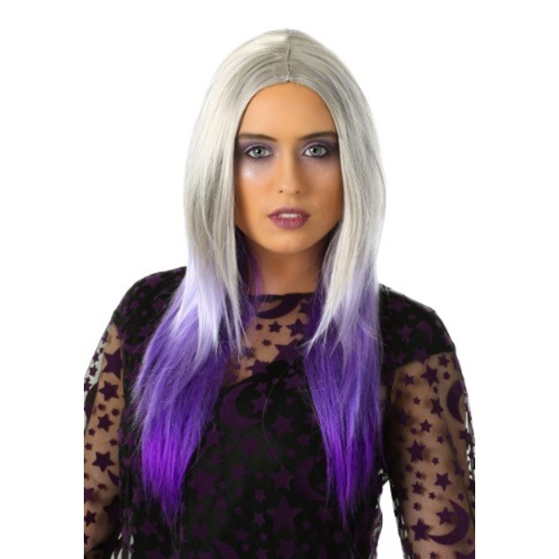 Purple And Grey Ombre Wig for Women Standard