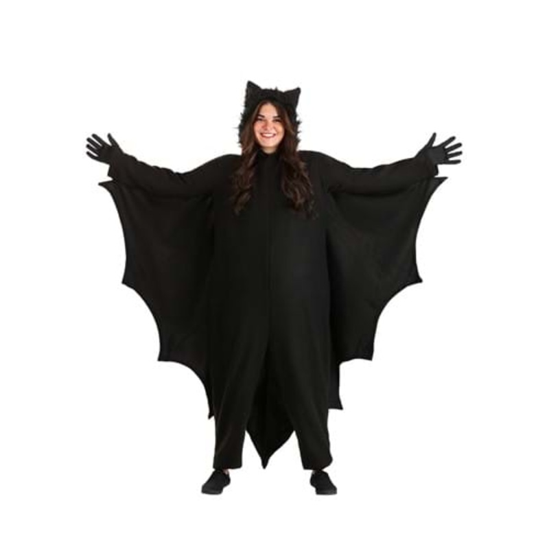Plus Size Fleece Bat Costume for Adults 2X