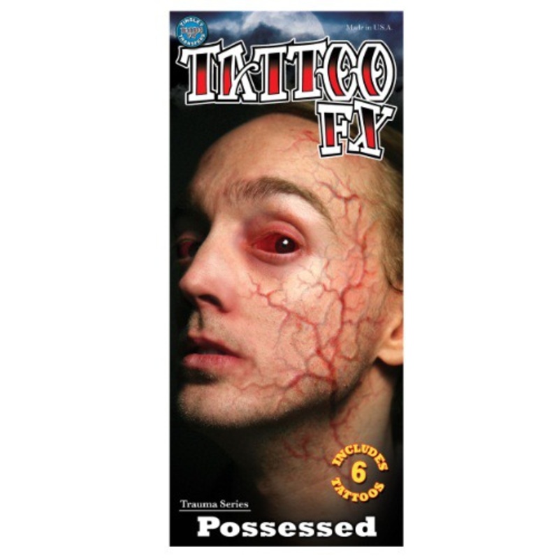 Possessed Veins Temporary Tattoo Standard