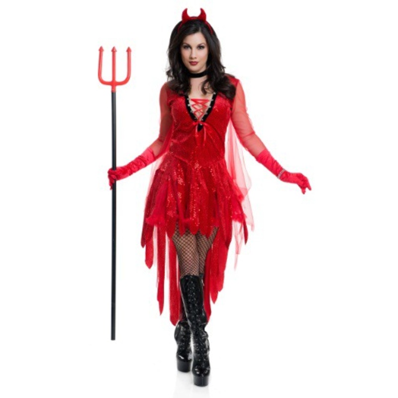 Women's Sizzling Devil Costume Small