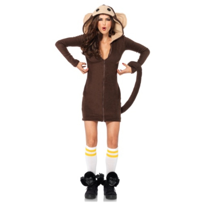 Cozy Monkey Costume for Women Medium