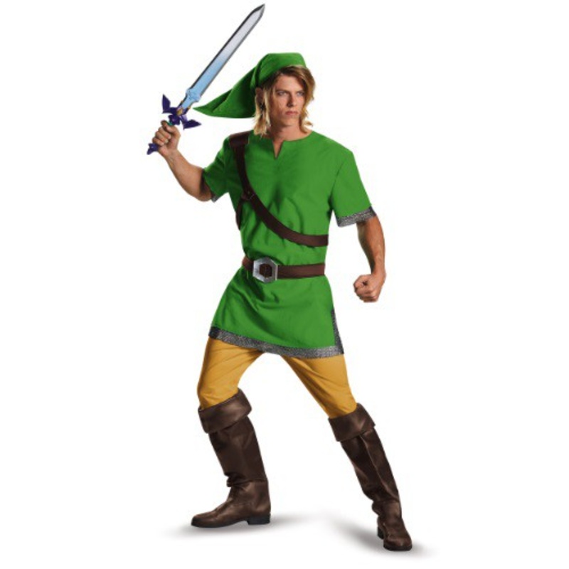 Legend of Zelda Classic Link Costume for Men Medium
