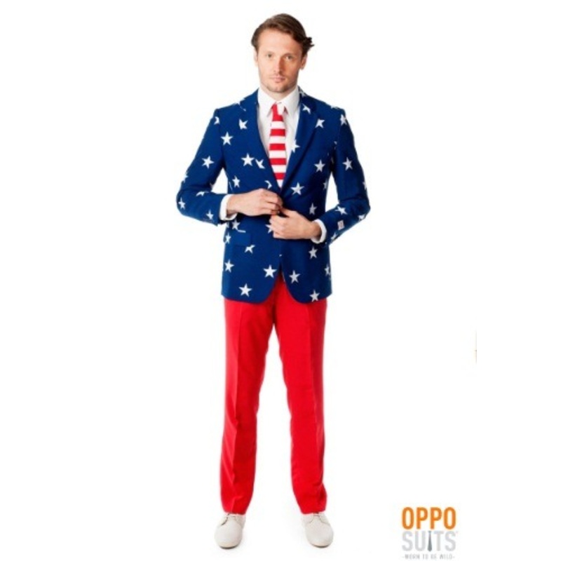 Men's OppoSuits Stars and Stripes Costume Suit 40