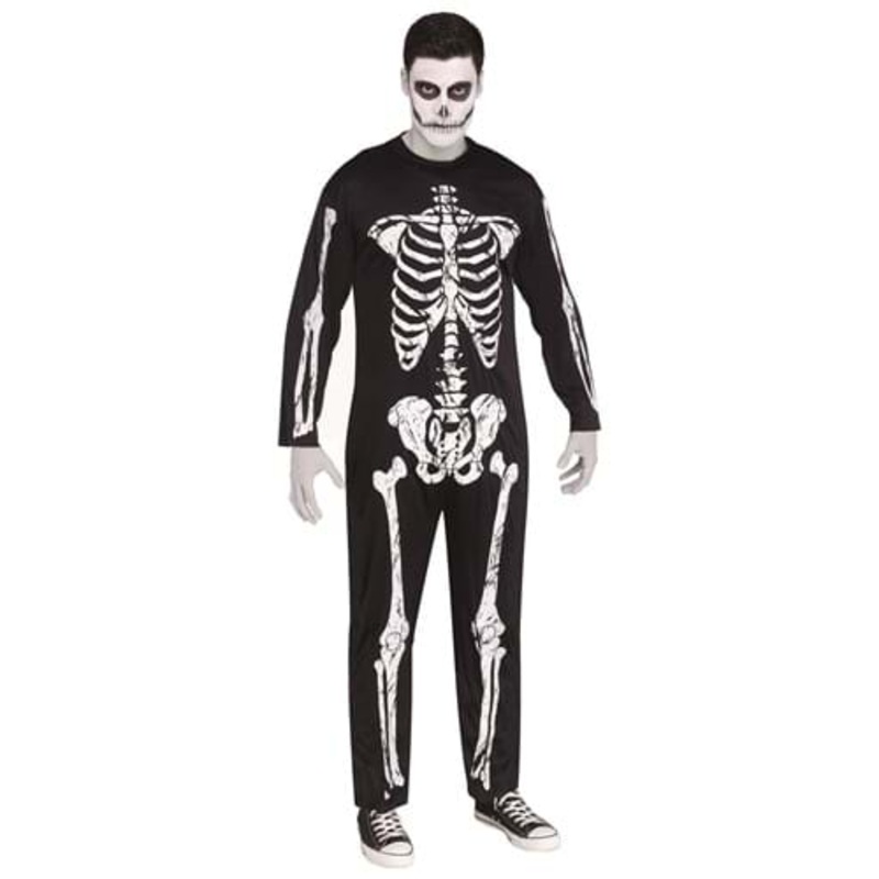 Plus Size Scary Skeleton Costume for Men 2X