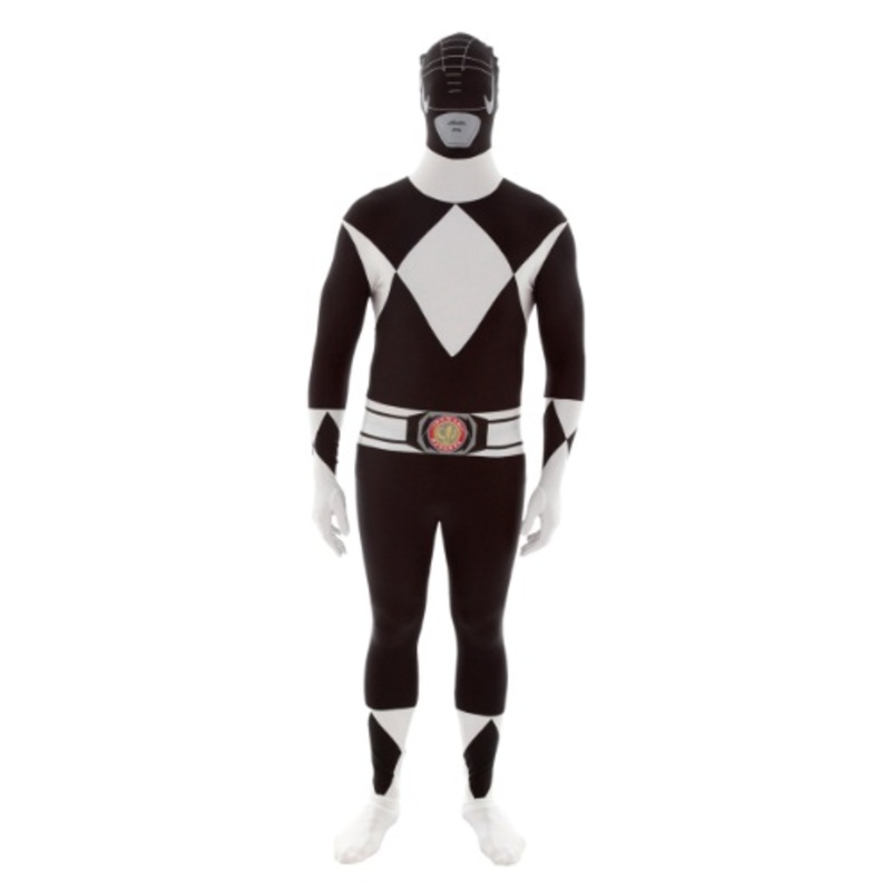 Power Rangers: Black Ranger Morphsuit Costume Medium