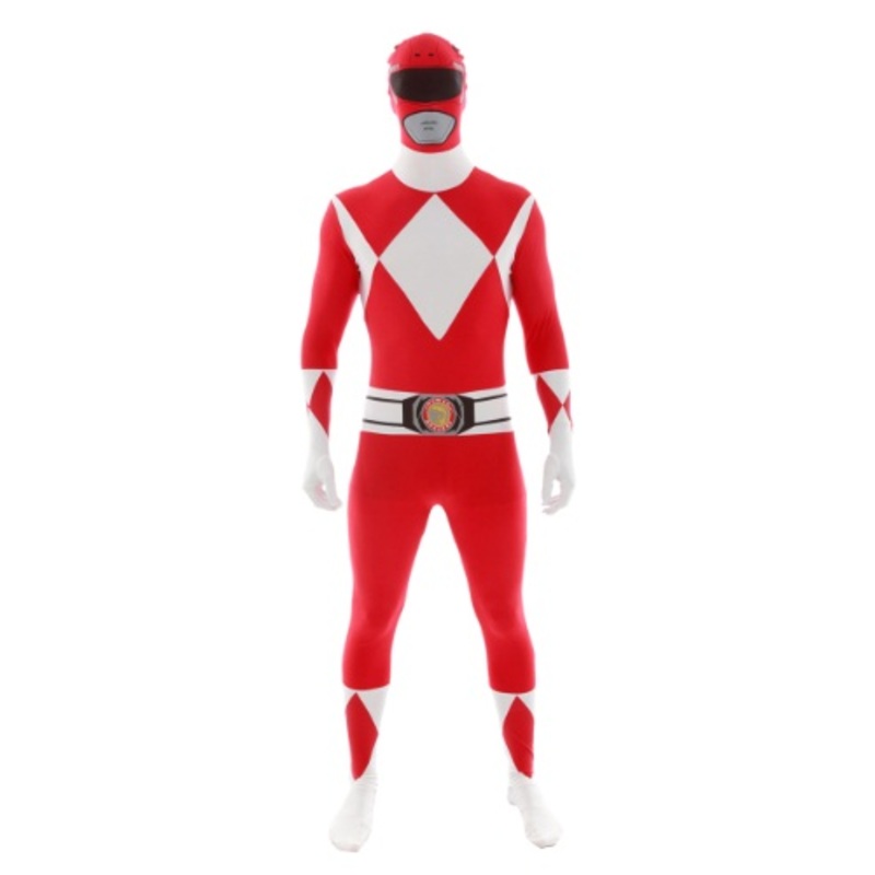 Power Rangers: Red Ranger Morphsuit Costume for Men Medium