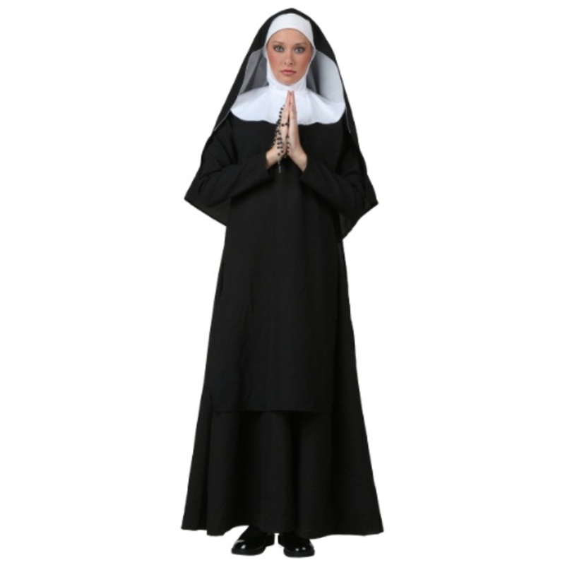 Women's Plus Size Deluxe Nun Costume 1X