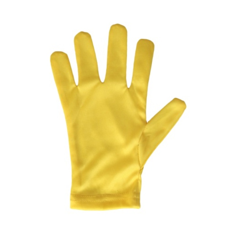 Yellow Costume Gloves for Adults Standard