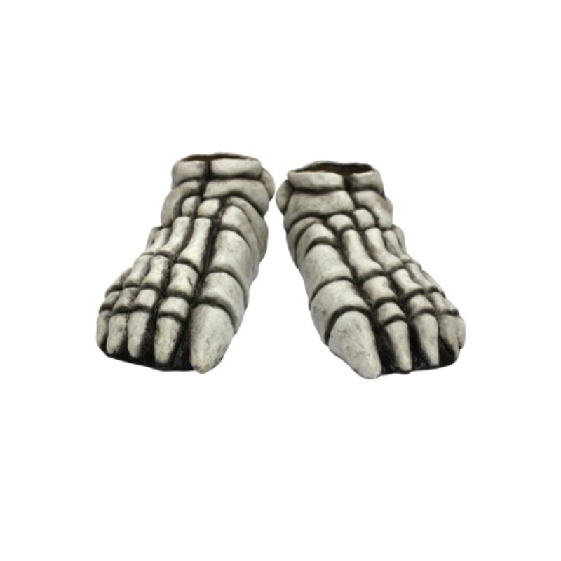 White Skeleton Feet for Adults Standard