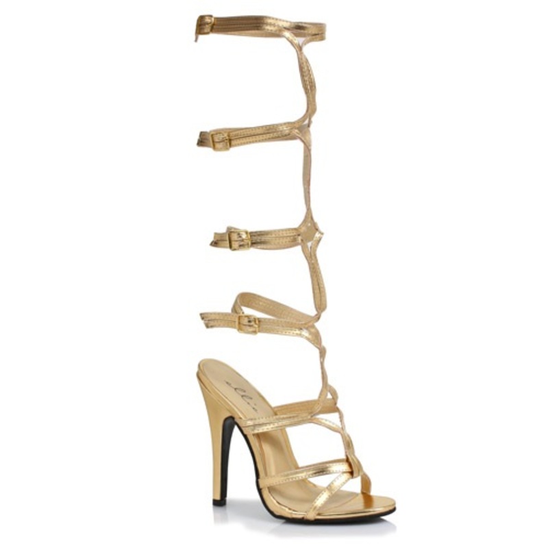 Women's Gold Goddess Heels Size 5