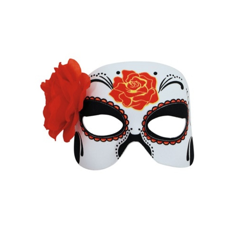 Womens Day of the Dead Half Mask Standard