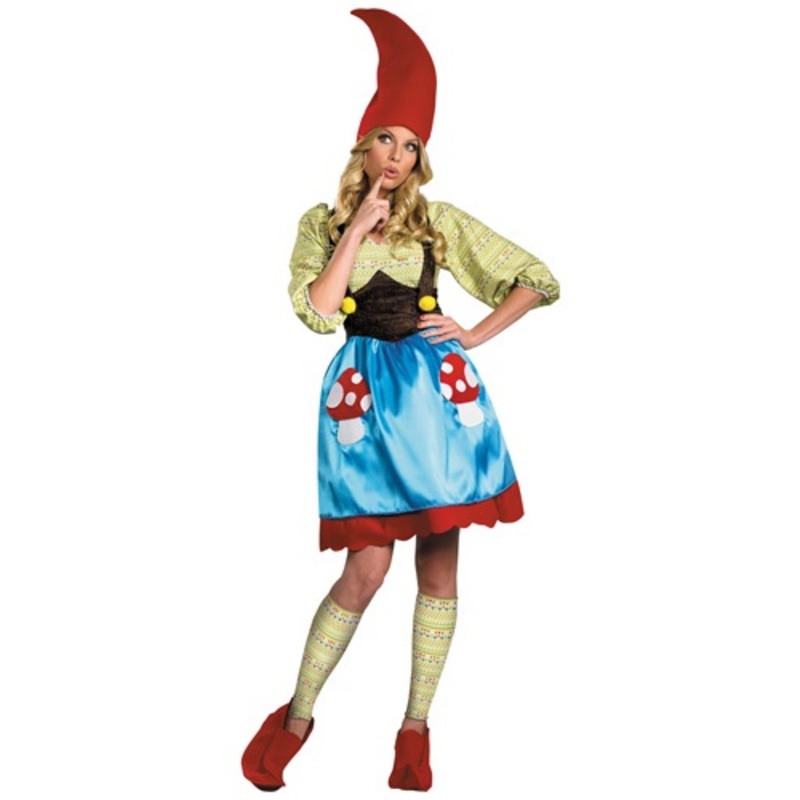 Miss Gnome Costume Medium