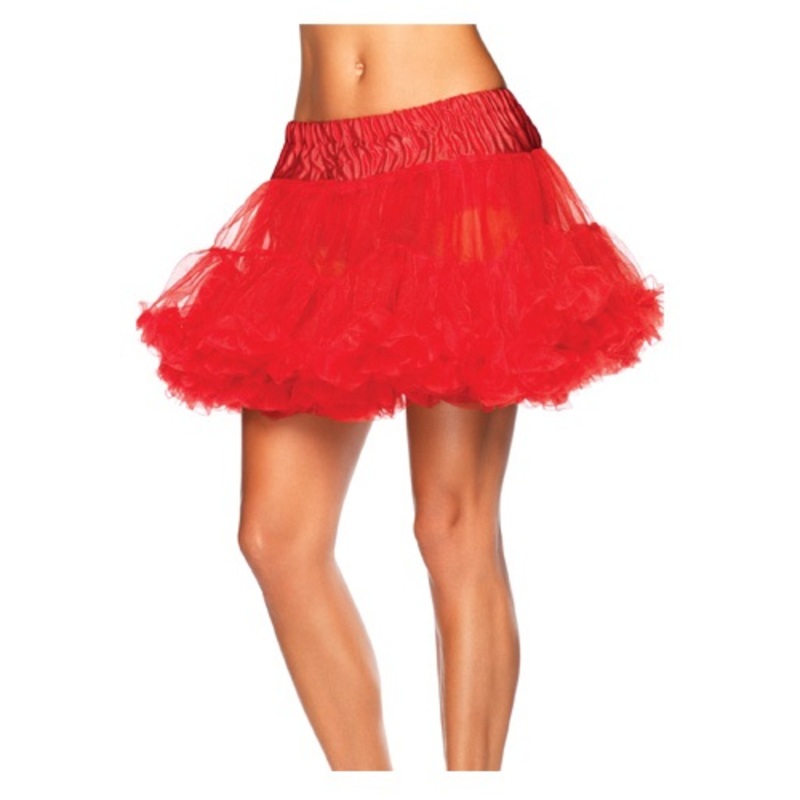 Red Tulle Costume Petticoat for Women Standard