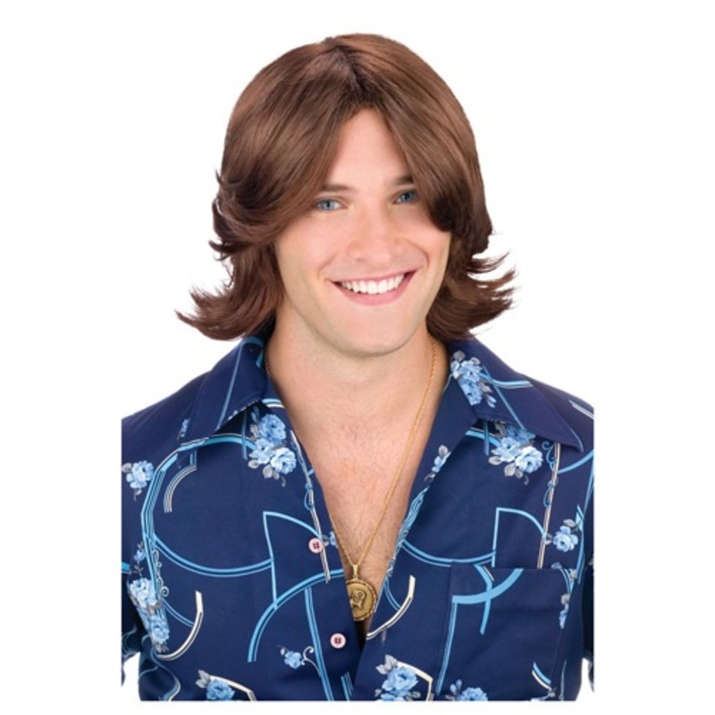 Brown Ladies Man Wig Standard