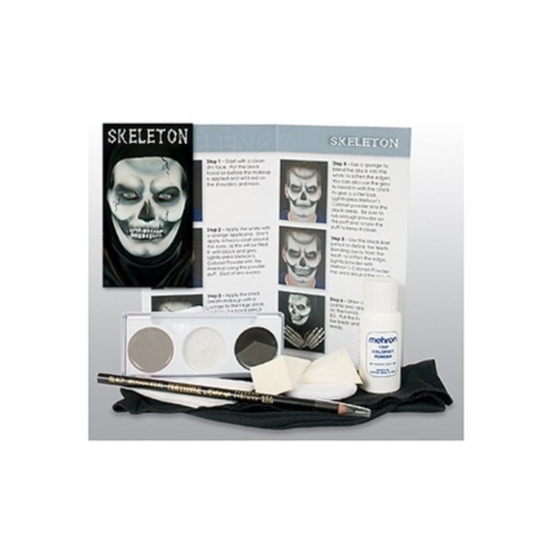 Mehron Skeleton Character Makeup Kit Standard