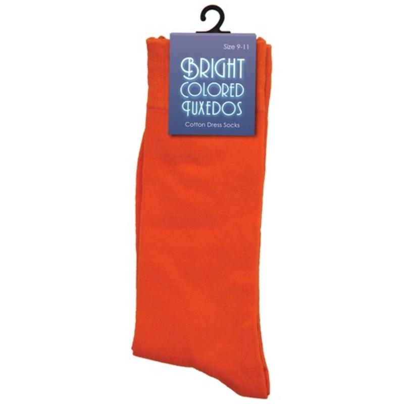 Orange Dress Socks Standard
