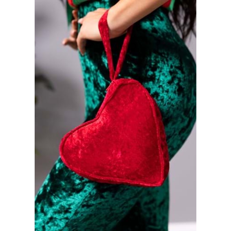 Plush Red Heart Costume Purse Standard