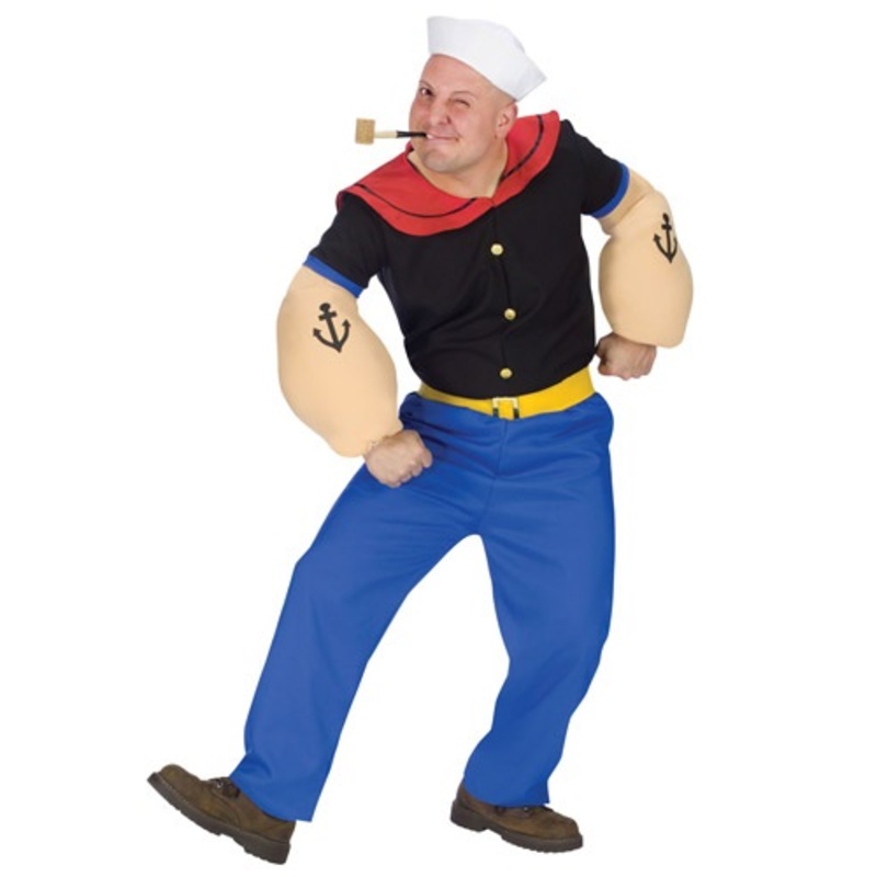 Popeye Costume for Adults X-Small