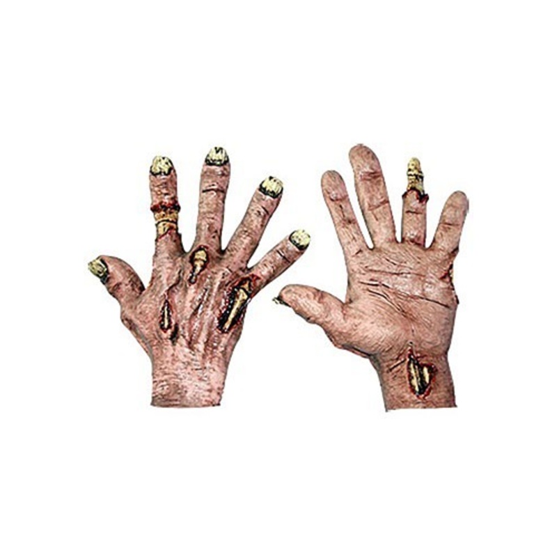 Zombie Flesh Hands Costume Accessory Standard