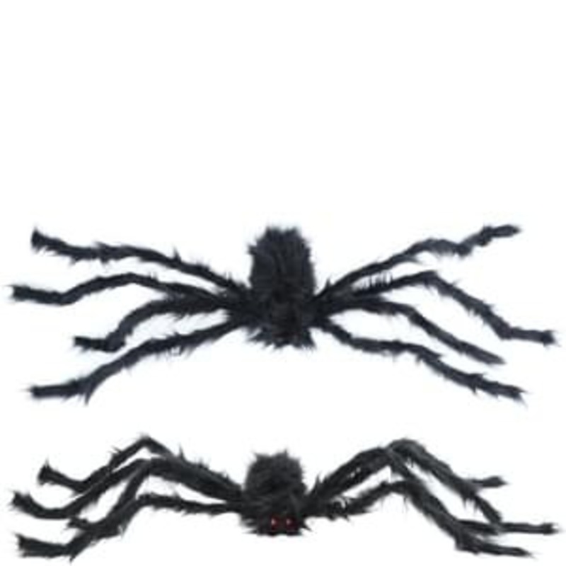 50" Black Furry Spider
