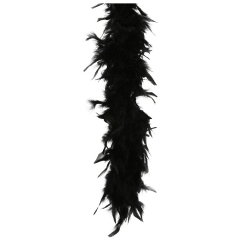 Black 80 Gram Feather Boa Standard