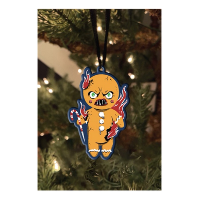 Holiday Horrors - Krampus Gingerbread Man Metal Ornament
