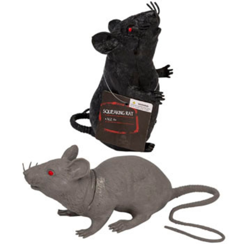 Rat Black/grey W/squeaker