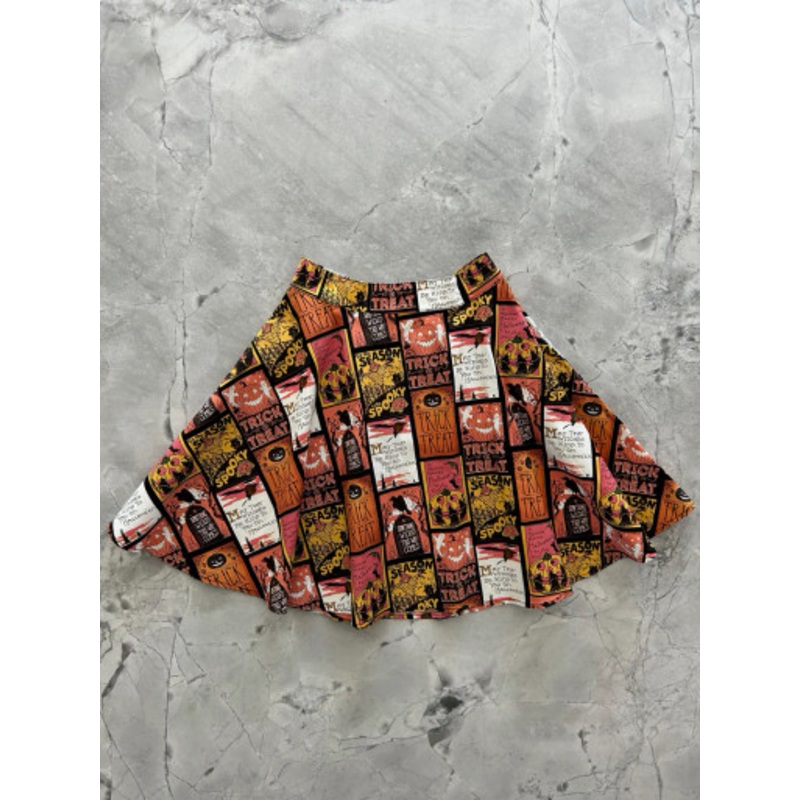 Trick or Treat Skater Skirt Medium