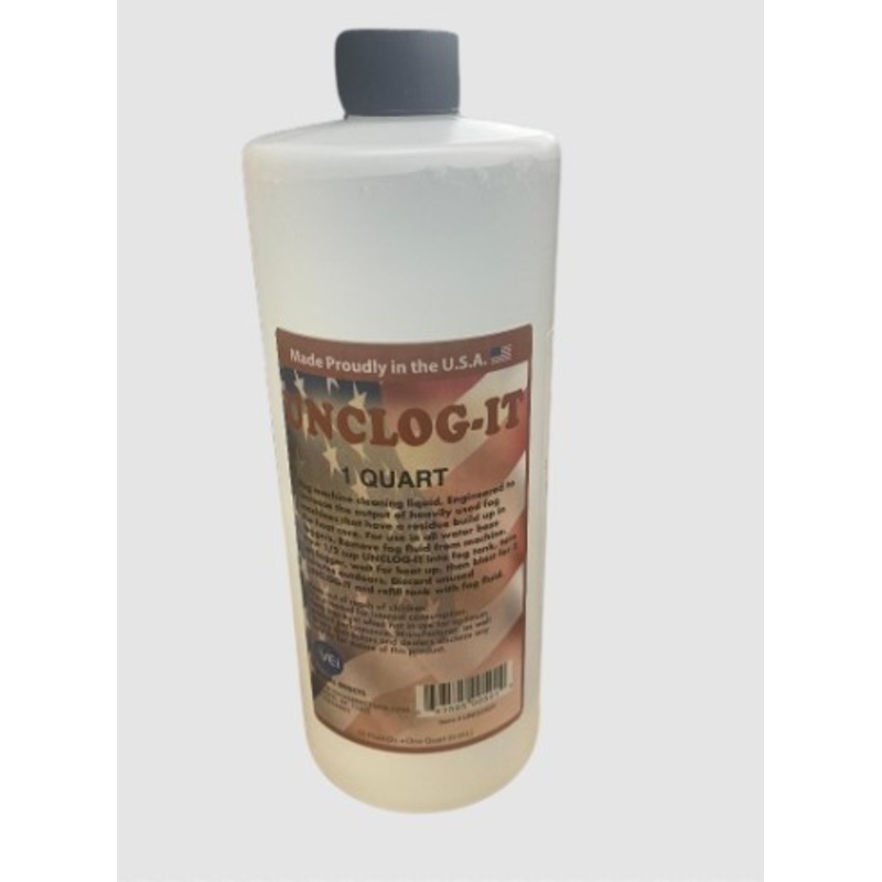 VEI Unclogit Cleaning Solution For Water Fog Machine 1 Qt