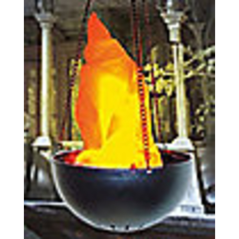 Visual Effects Mini Faux Flame 2 Bulb Hanging Torch Decoration