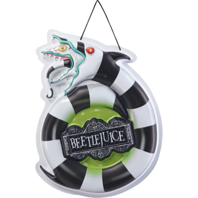 Beetlejuice Sandworm Front Door Wreath Decoration