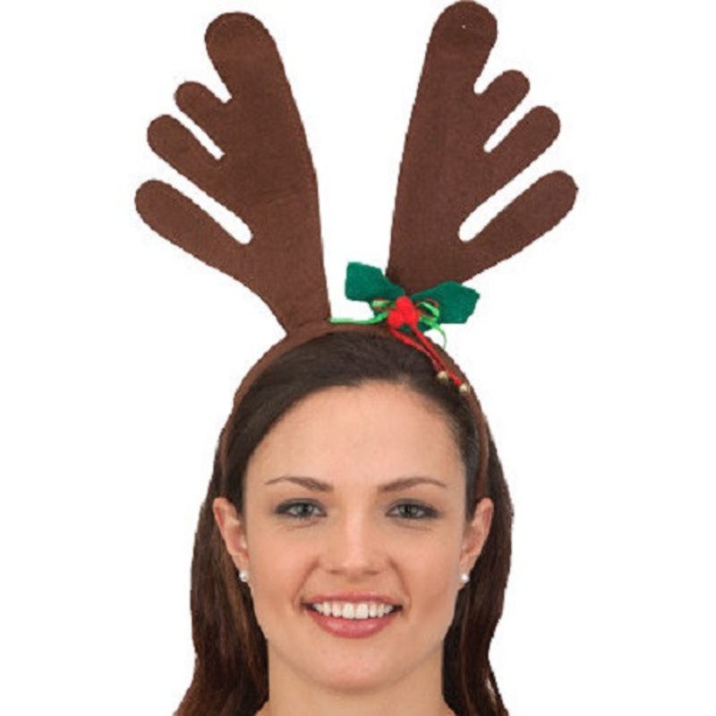 Brown Reindeer Antlers Headband