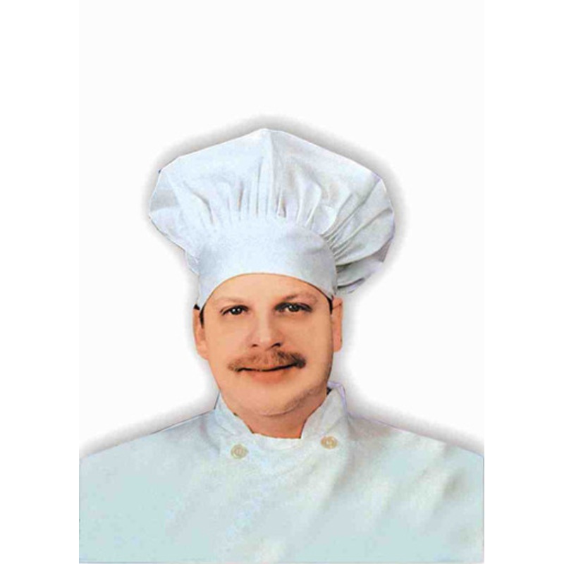 Chef Hat Cloth White One Size fits most Teen/Adults