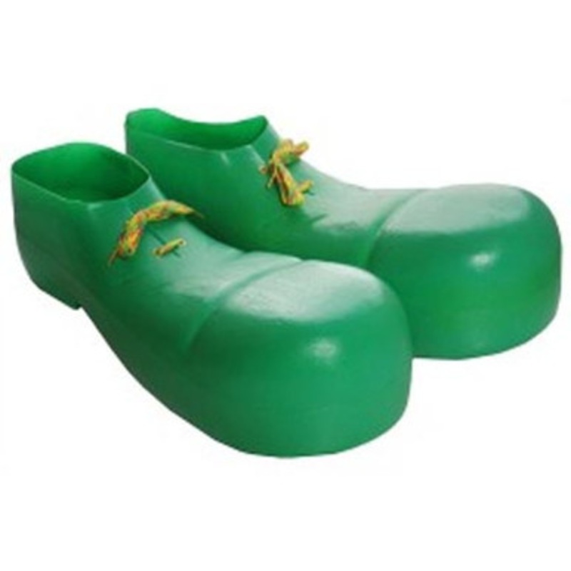 Clown Shoes Plastic in Assorted Colors Adult one size Black