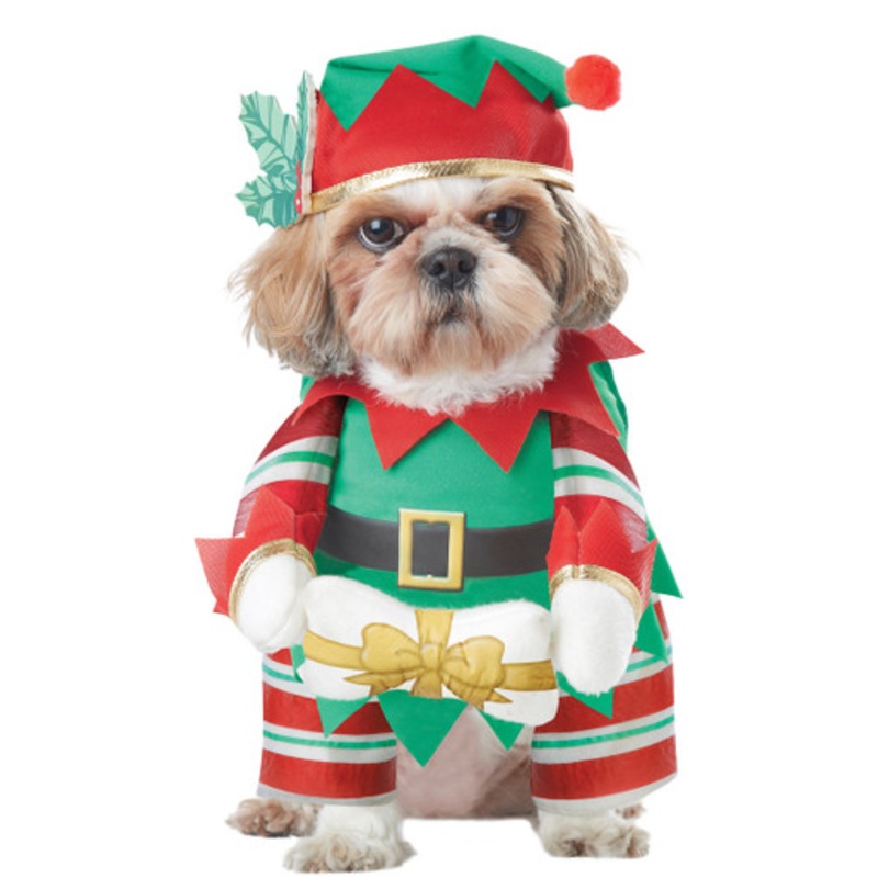 Elf Pup Dog Costume(PET20132) Dog 8" Length 12" Neck