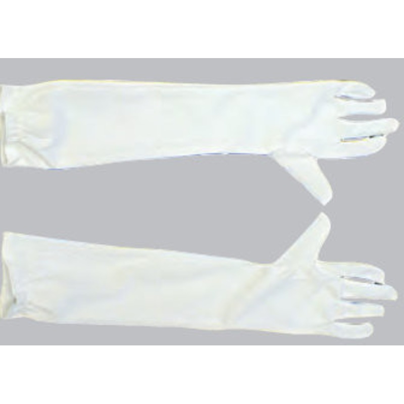 Gloves 15" Long Stretch Child's White