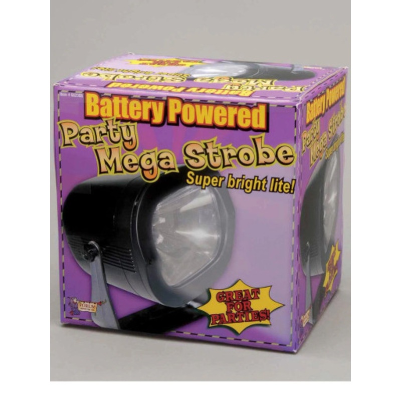 Rubies Forum Battery Powered LED Mini Strobe Ligh  Black